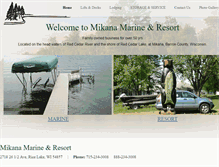 Tablet Screenshot of mikanamarineresort.com